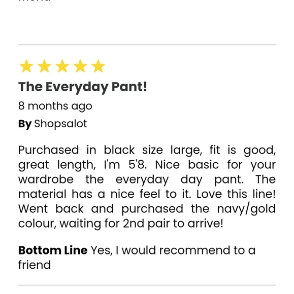 Nwot Relaxed knit stretch pant - Picture 4 of 4